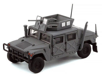 BM Creations 1:64 HUMVEE 4-CT Military Vehicle Matte Gray Diecast Model | Opening Doors | 64B0461