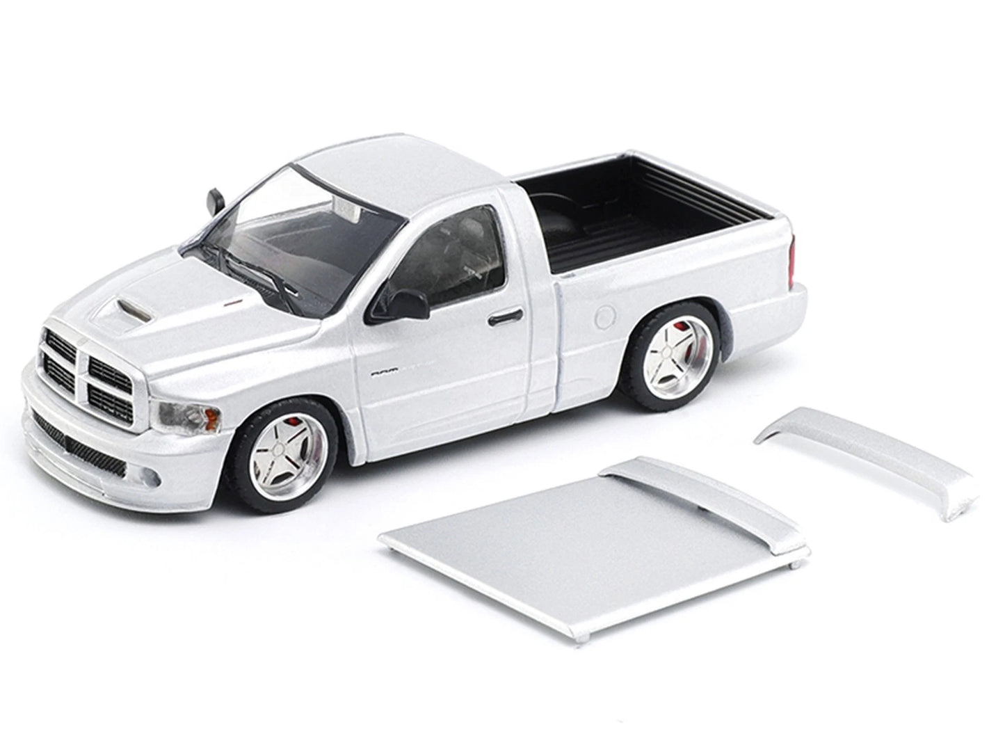 GCD Shoom64 Models 1:64 Dodge Ram SRT-10 Pickup Truck Diecast Model Car | Red & Silver Colour Variants