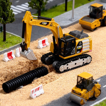 TRASPED HG4-413 1:64 Scale Mini RC Excavator | Alloy Bucket | 270° Rotation | App Control | Lights & Sound
