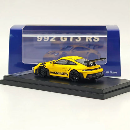 Street Warrior Porsche 992 GT3 RS 1/64 Diecast Yellow Car Model - Jaiman Toys