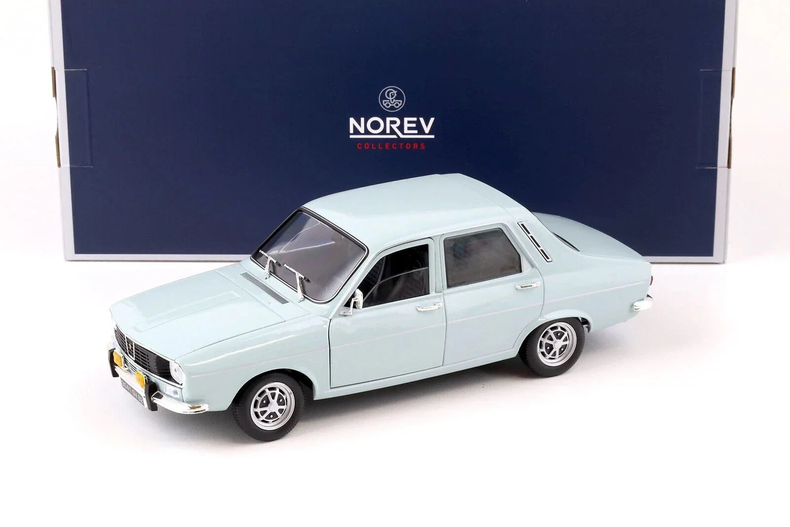 NOREV 1974 Renault 12 TS Light Blue 1/18 by NOREV 185219 - Jaiman Toys