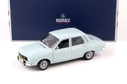 NOREV 1974 Renault 12 TS Light Blue 1/18 by NOREV 185219 - Jaiman Toys