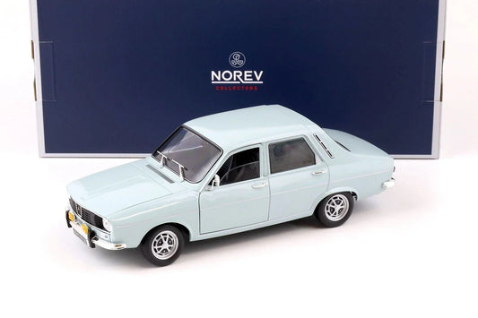 NOREV 1974 Renault 12 TS Light Blue 1/18 by NOREV 185219 - Jaiman Toys