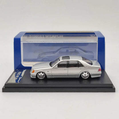 Street Weapon BENZ-W140 Silver Diecast 1:64 Scale Car Model - Jaiman Toys