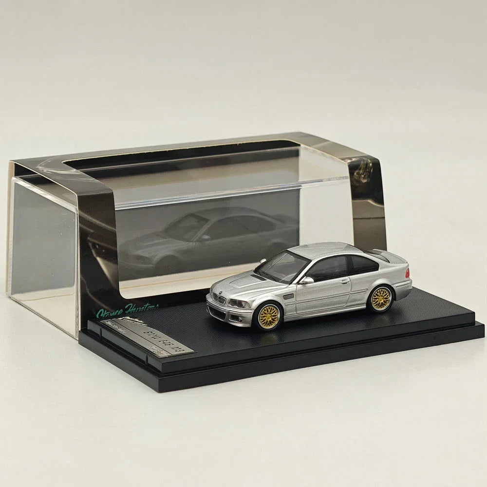 Stance Hunter 1:64 BMW M3 (E46) – Silver Metallic with Gold Rims | Stance Hunters Scale Diecast Car Model | Collector’s Edition - Jaiman Toys