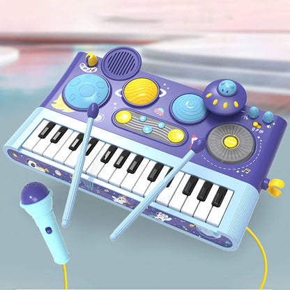 Early Learning Piano Keyboard Toy Infant Toys – Electronic Music Set with Microphone, Lights & Educational Modes for Kids & Toddlers - Jaiman Toys
