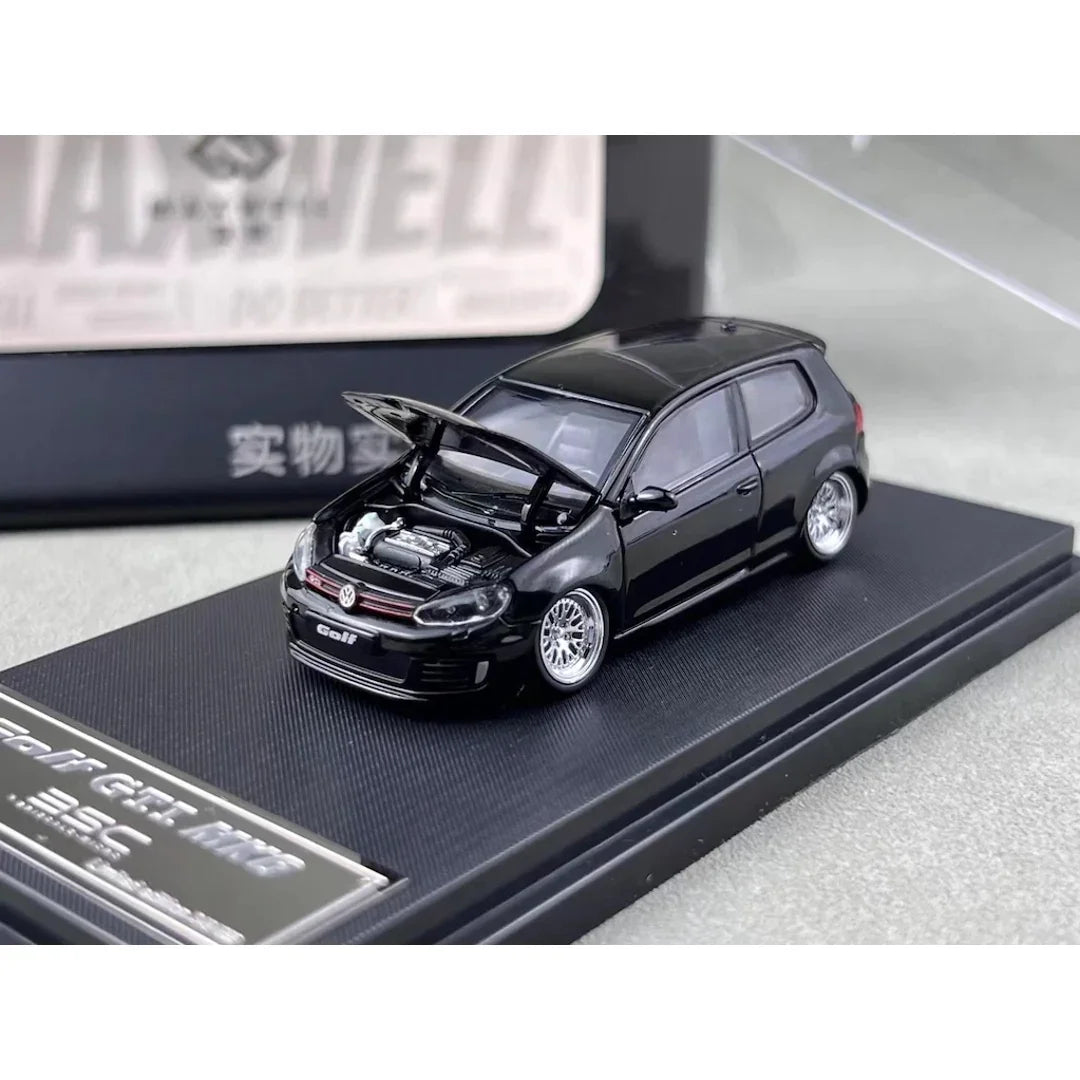 Maxwell 1:64 GOLF GTI MK6 BBS Black Diecast Car Model