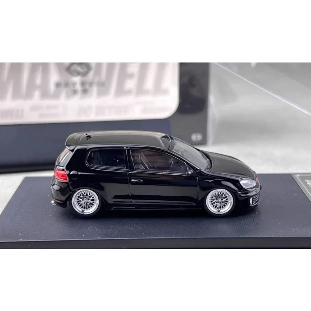 Maxwell 1:64 GOLF GTI MK6 BBS Black Diecast Car Model