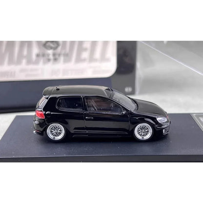 Maxwell 1:64 GOLF GTI MK6 BBS Black Diecast Car Model
