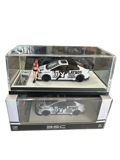 1/64 BSC Honda Civic FD2 Playboy Figure Included - Jaiman Toys