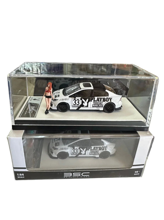 1/64 BSC Honda Civic FD2 Playboy Figure Included - Jaiman Toys