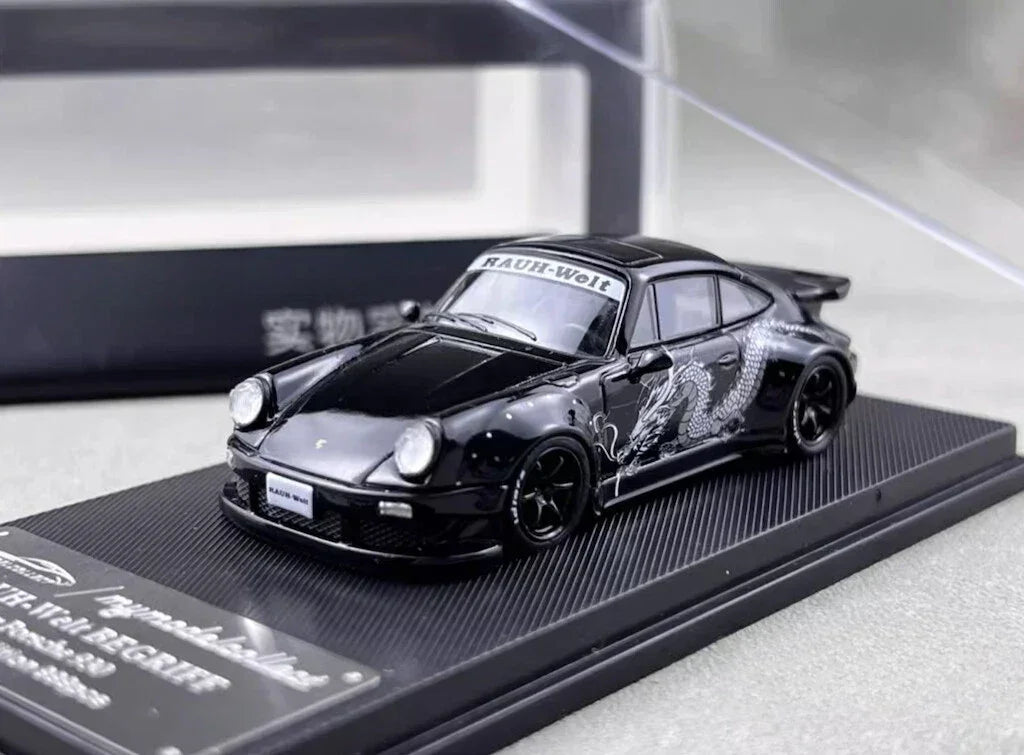 1:64 Black Dragon RWB For Porsche 930 Model Diecast Collect Car