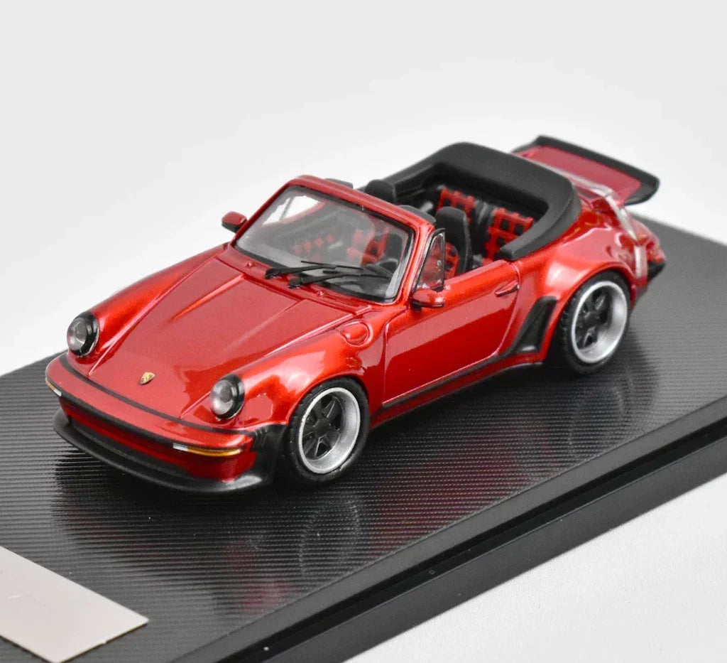 Rhino Model 1:64 Scale Singer 930 Turbo Study Cabriolet Convertible – Red Diecast Car Model - Jaiman Toys
