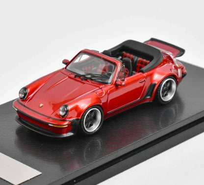 Rhino Model 1:64 Scale Singer 930 Turbo Study Cabriolet Convertible – Red Diecast Car Model - Jaiman Toys