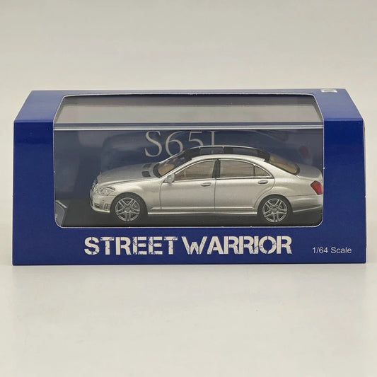 Street Warrior 1/64 S65L Silver Diecast Models Car - Jaiman Toys