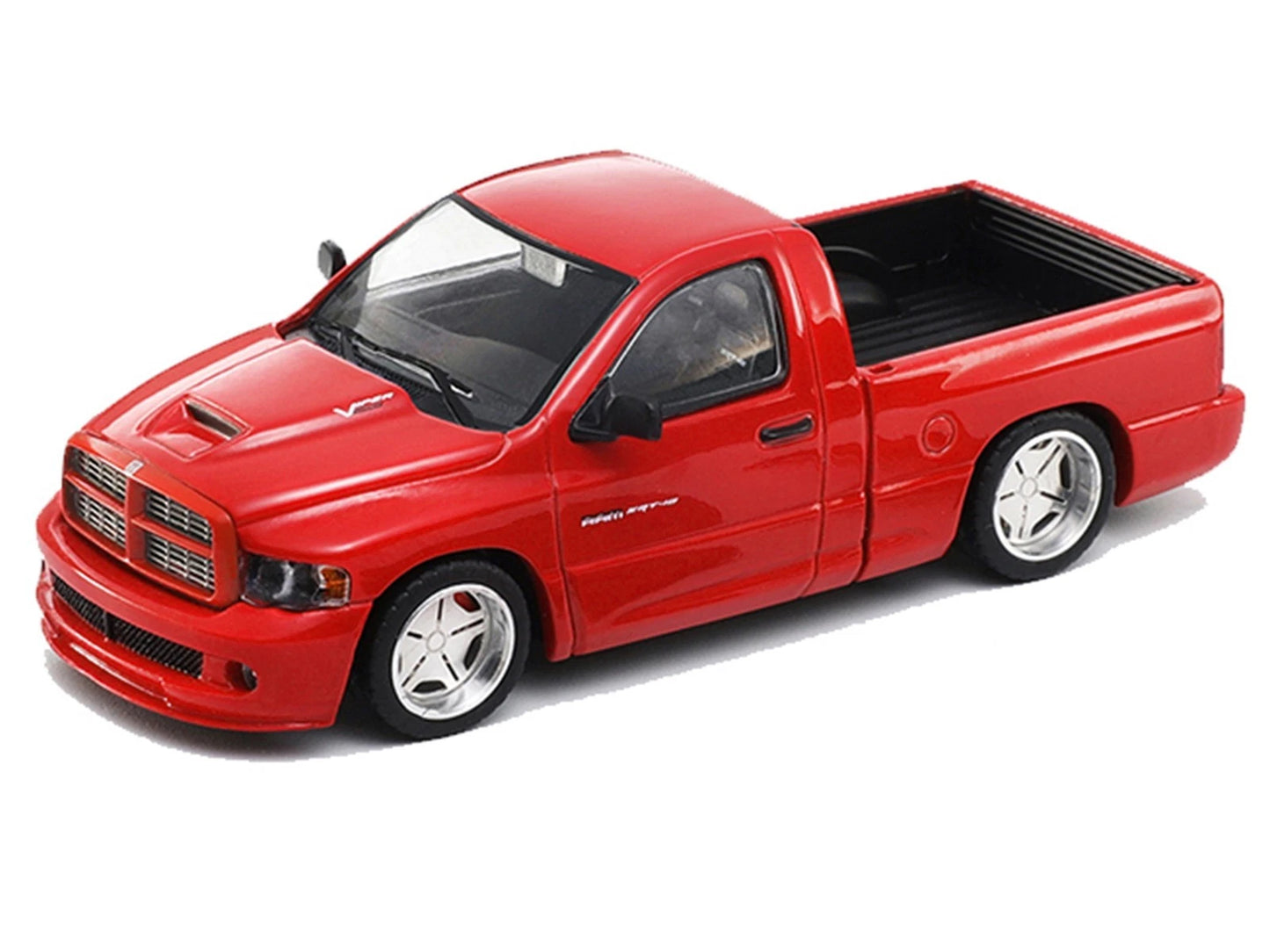 GCD Shoom64 Models 1:64 Dodge Ram SRT-10 Pickup Truck Diecast Model Car | Red & Silver Colour Variants