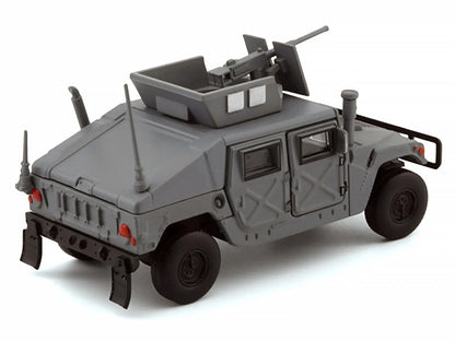 BM Creations 1:64 HUMVEE 4-CT Military Vehicle Matte Gray Diecast Model | Opening Doors | 64B0461