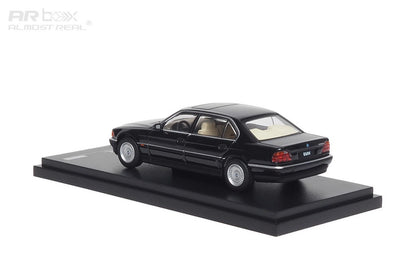 Almost Real AR Box 1:64 BMW 750iL (E38) Black Die-Cast Model Car | Premium Luxury Sedan Collectible