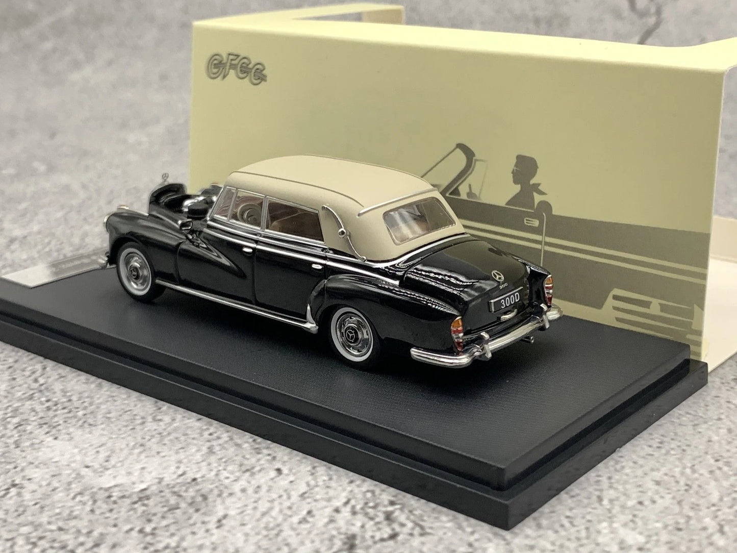GFCC 1:64 1959 Mercedes-Benz 300D Convertible Diecast Car Model | Premium Classic Convertible Collectible Available in 6 Variants