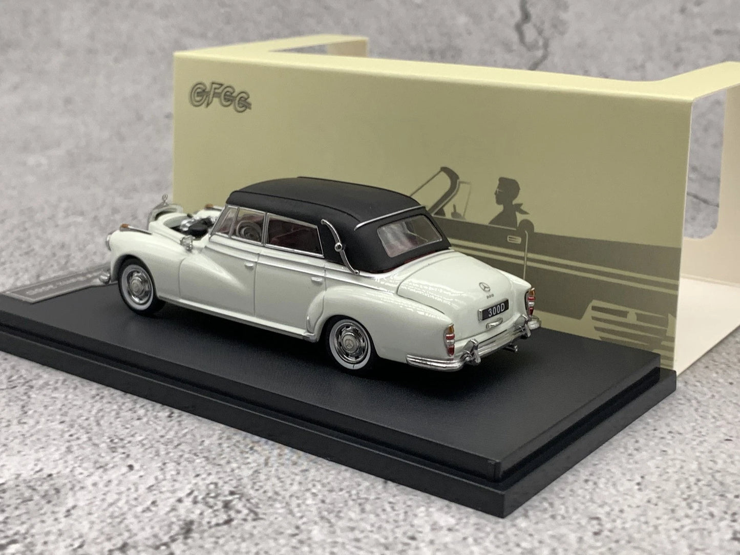 GFCC 1:64 1959 Mercedes-Benz 300D Convertible Diecast Car Model | Premium Classic Convertible Collectible Available in 6 Variants