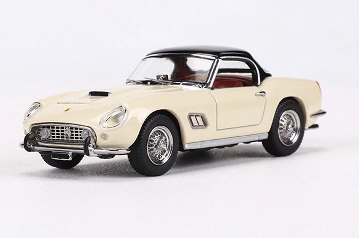 GFCC 1:64 Scale 1960 SWB Ferrari 250GT California White Convertible Diecast Car Model - Jaiman Toys