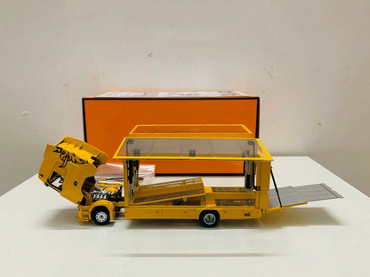 GCD 1:64 Scania 730 S Enclosed Double Deck Tow Truck Diecast Model – Yellow