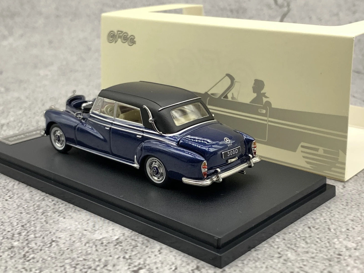 GFCC 1:64 1959 Mercedes-Benz 300D Convertible Diecast Car Model | Premium Classic Convertible Collectible Available in 6 Variants