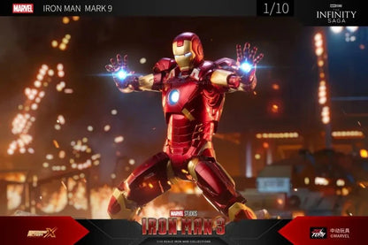 ZD Toys Marvel Avengers 1/10 Scale Iron Man Mark 9 (MK9) Figure I Marvel Studios Iron Man 3 Collector Action Figure