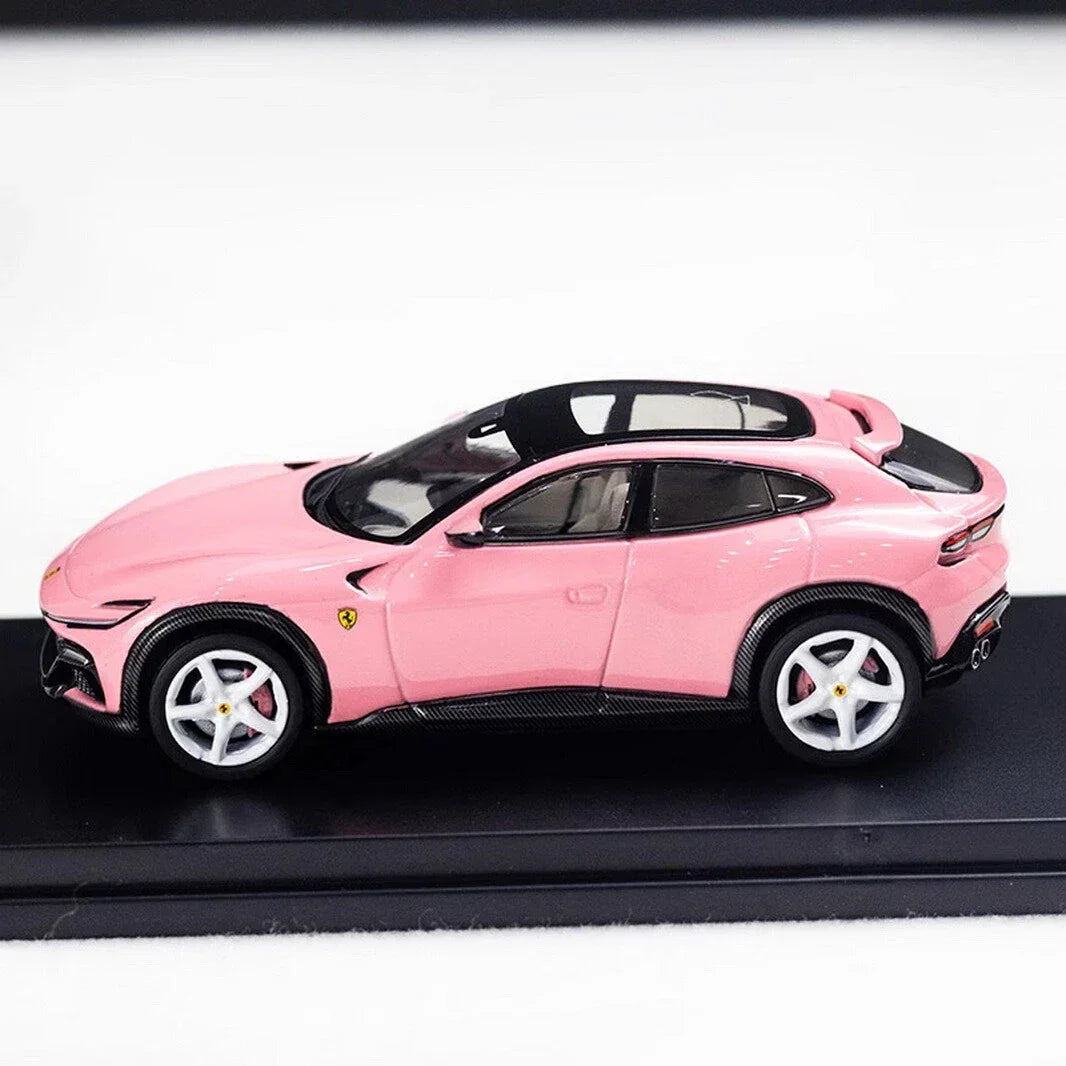 Funny Model 1:64 Scale Pink F Purosangue SUV Luxury Sports Model Diecast Metal Car - Jaiman Toys