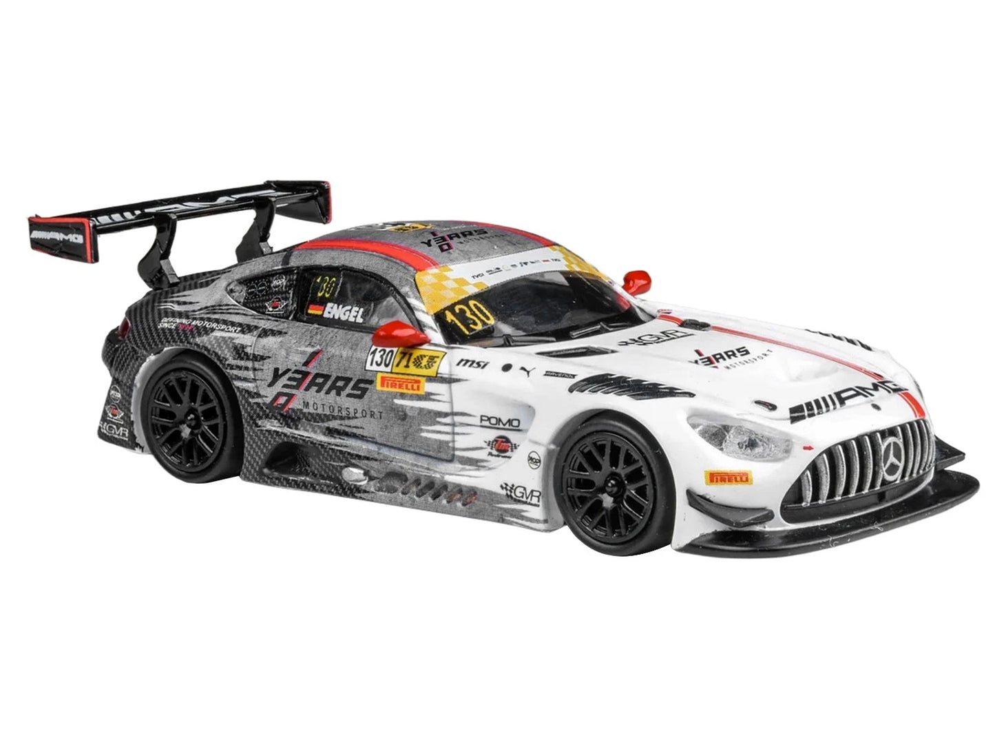 PARA64 1:64 Mercedes-AMG GT3 #130 GruppeM Racing – Maro Engel Winner Macau GT Cup FIA GT World Cup 2024 Diecast Model Car