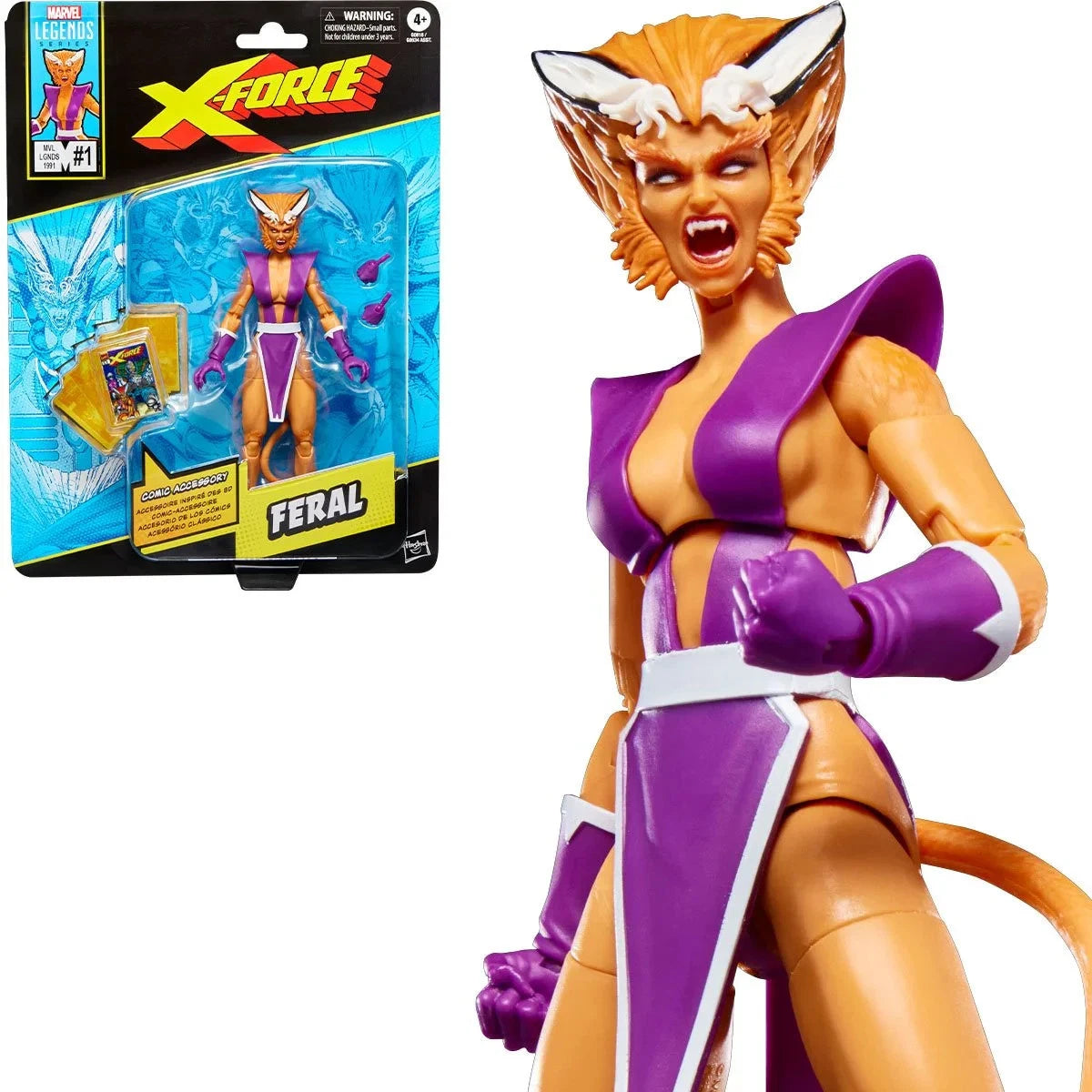 Marvel Legends X-Force Feral 6 Inch Action Figure – Classic Comic Series Collectible