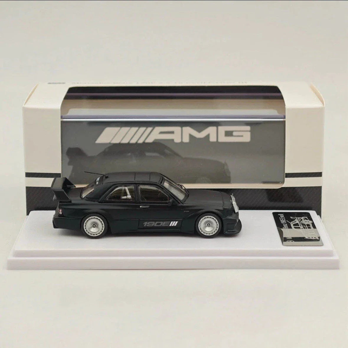 1/64 BSC Mercedes-Benz 190E EVO AMG Black Diecast Car Model - Jaiman Toys