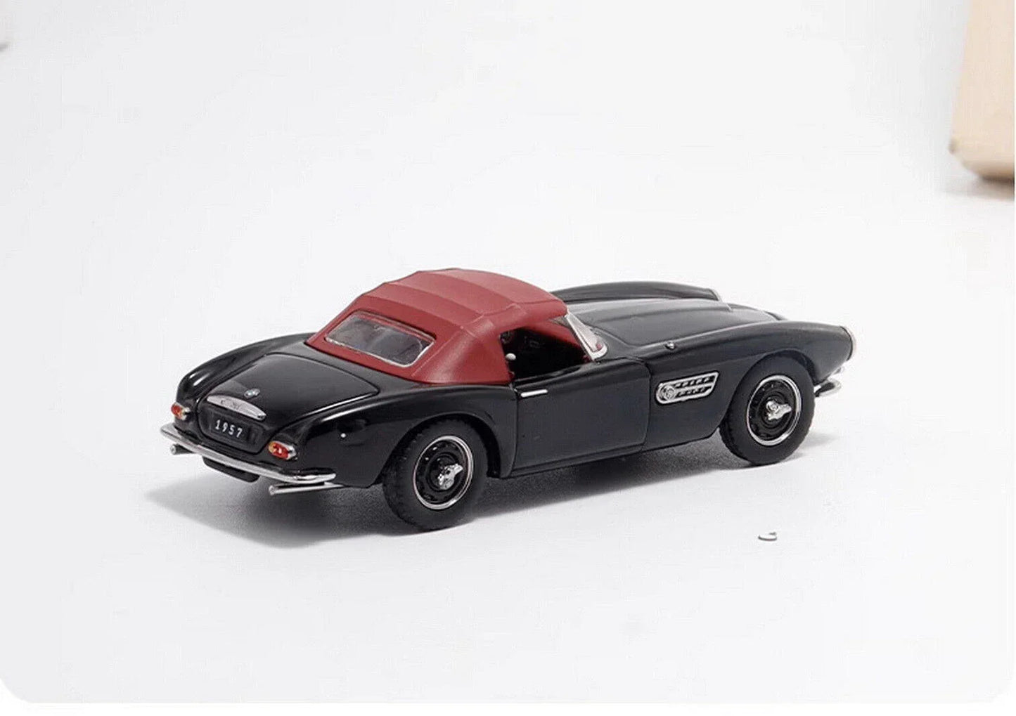 GFCC 1:64 BMW 1957 -507 Soft Top Roadster Convertible Classic Model Diecast Collect Car-Black - Jaiman Toys