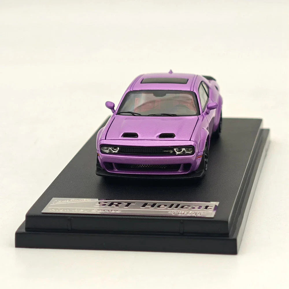 Stance Hunters 1:64 SRT Doge Hellcat Purple Diecast Models Car Collection - Jaiman Toys