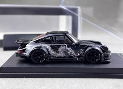 1:64 Black Dragon RWB For Porsche 930 Model Diecast Collect Car - Jaiman Toys