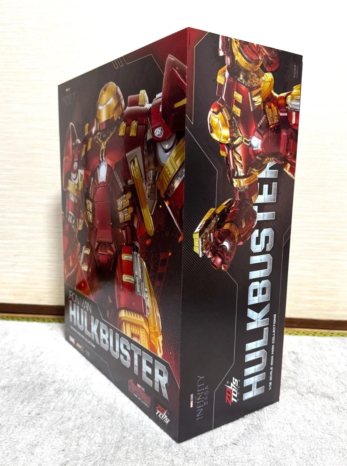 ZD Toys 1/10 Scale Marvel Iron Man MK44 1907-44 Hulkbuster Collectible Action Figure –With LED Light Function