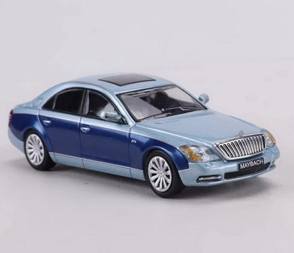 SHADOW 1:64 Maybach 57S Blue Diecast Model Car | Premium Luxury Sedan Collectible