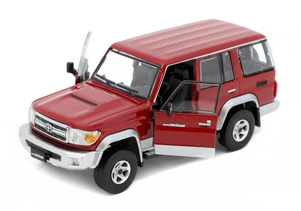 BM Creations 1:64 Toyota Land Cruiser LC76 Diecast Model Car | Premium Collectible with Opening Parts & Accessories | Three Color Variants