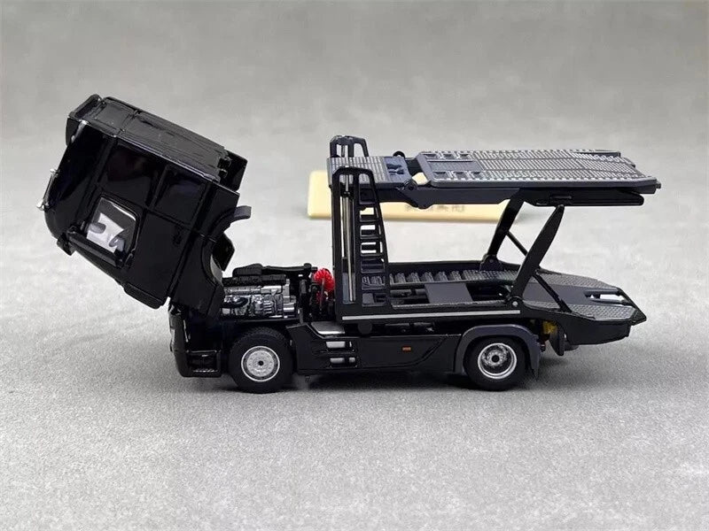 UNIQUE MODEL 1:64 Mercedes-Benz Actros Gigaspace 4×2 Car Carrier Semi Trailer – Diecast Model