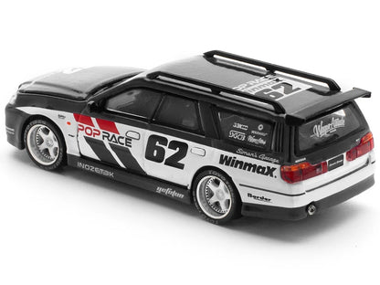 POP RACE 1:64 Nissan Stagea R34 Simon’s Garage #62 –  Scale Premium Diecast Collectible Model Car