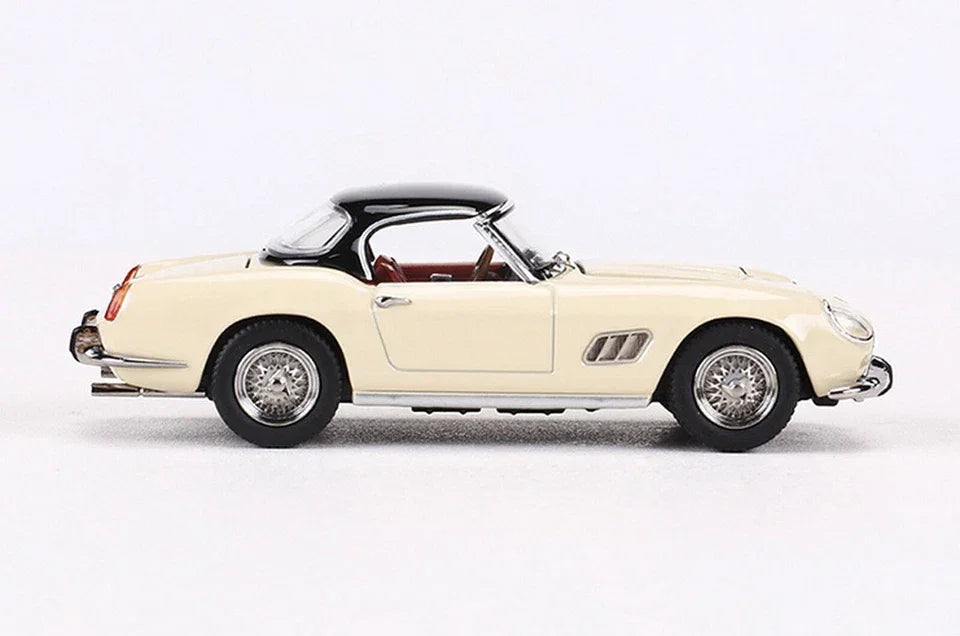 GFCC 1:64 Scale 1960 SWB Ferrari 250GT California White Convertible Diecast Car Model - Jaiman Toys