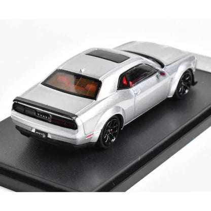 Stance Hunters 1:64 Dodge Hellcat SRT Convertible Silver  Diecast Car Model Collectible