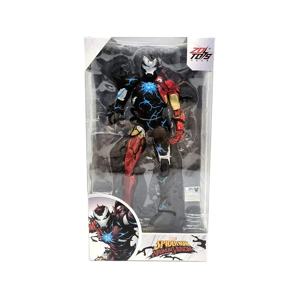 ZD TOYS Venomized Iron Man Action Figure – 7” Marvel Spider-Man Maximum Venom Series - Jaiman Toys