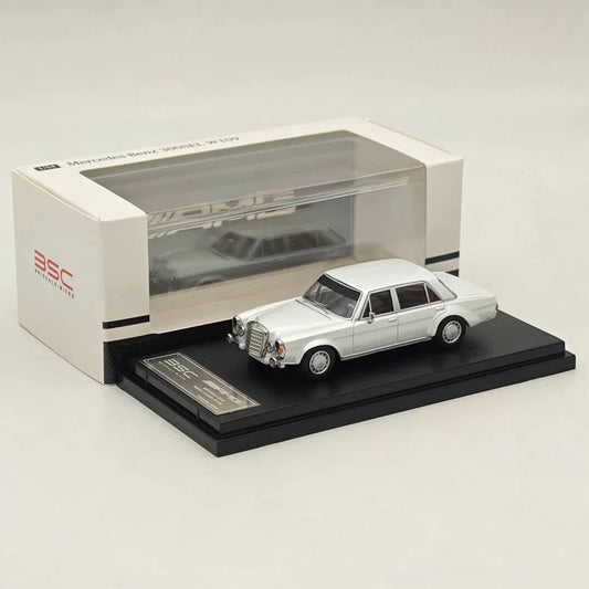 1:64 BSC Mercedes-Benz 300 SEL W109 White AMG Diecast Car Model - Jaiman Toys