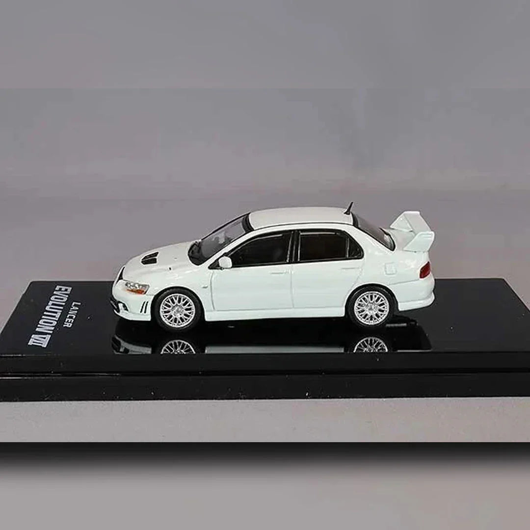 1:64 HJ64 Hobby Japan MITSUBISHI LANCER GSR EVOLUTION 7 With Engine White HJ641054W - Jaiman Toys