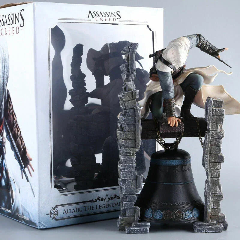 Altair The Legendary Assassin Statue – Assassin’s Creed Collectible Display Figure with Bell Tower Base