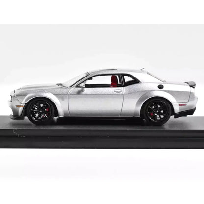 Stance Hunters 1:64 Dodge Hellcat SRT Convertible Silver  Diecast Car Model Collectible