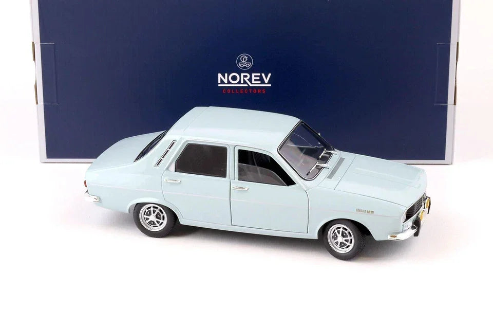 NOREV 1974 Renault 12 TS Light Blue 1/18 by NOREV 185219 - Jaiman Toys