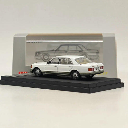 MERCEDES BENZ 560SEL W126 White 1/64 Diecast Car 6Gen Edition MODEL BY MASTER - Jaiman Toys