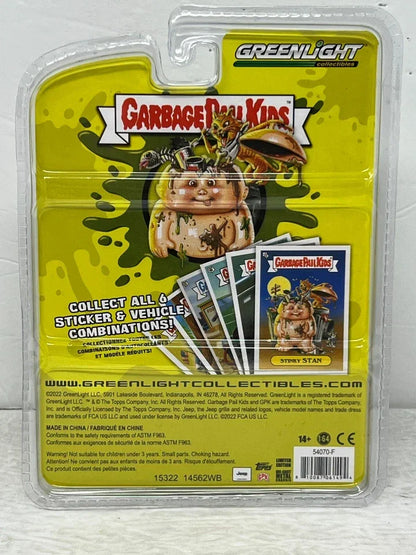 Greenlight Garbage Pail Kids – 1993 Jeep Cherokee with Tangled Tim Peelable Sticker (1:64 Scale Die-Cast) - Jaiman Toys